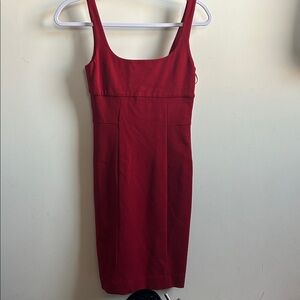 DVF Red Sleeveless Dress